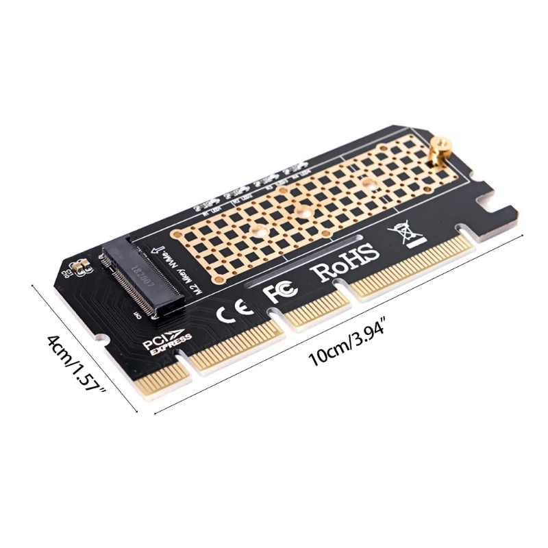 อะแดปเตอร์ NVMe PCIe, สำหรับ M สำหรับ Key สำหรับ M.2 NVME SSD ไปยัง PCI-e 3.0x16 Host Controller Expansion Card สำหรับ PC