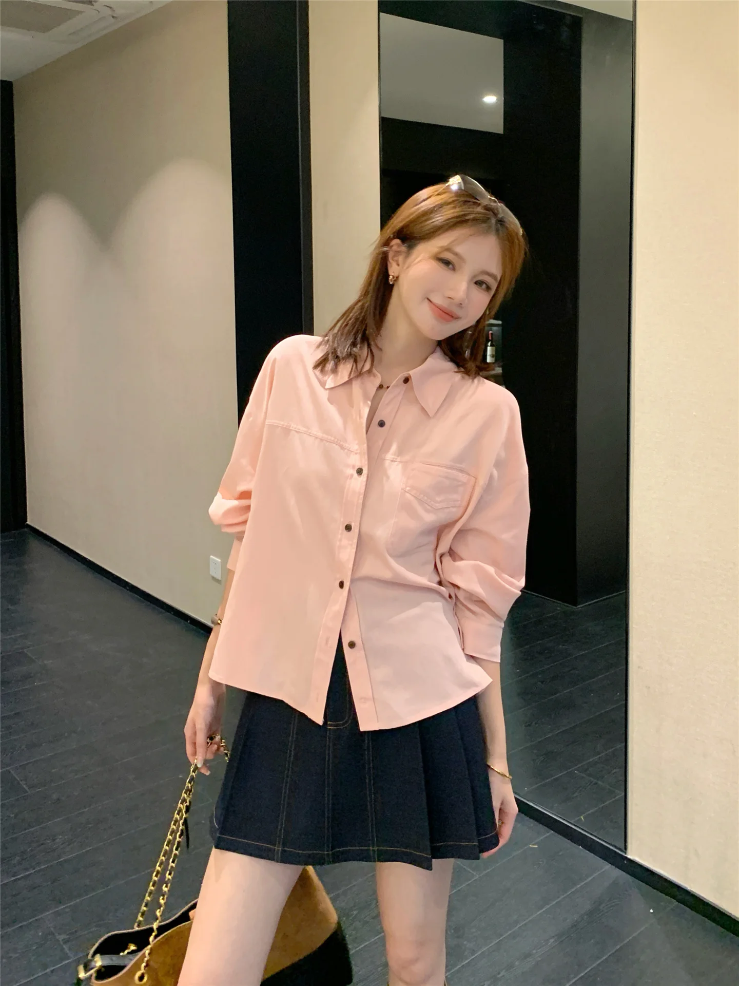 

Art Cheese Women's Casual Loose Long Sve irt Spring Autumn New Korean Sle Bellflower Soft Light irt Breathable Cotto...