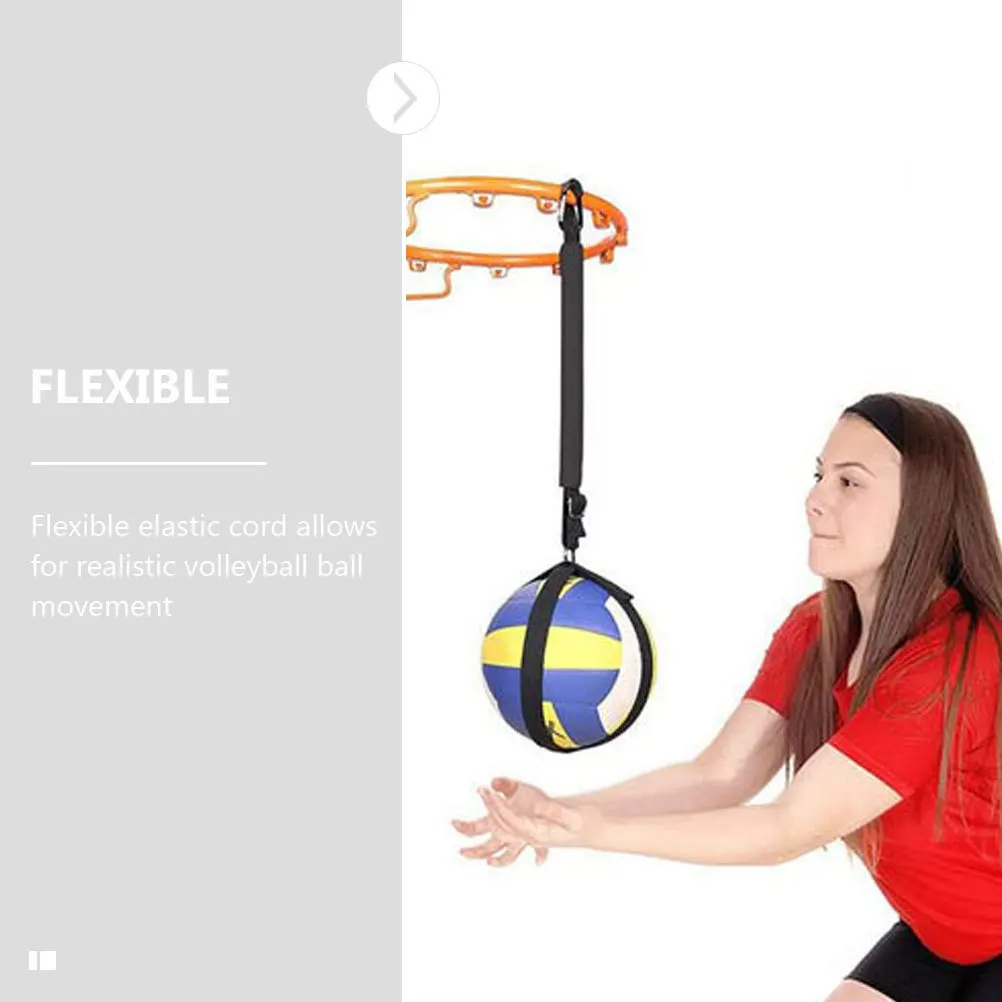 

Volleyball Training Aid With Flexible Elastic Cord For Realistic Ball Movement Spike Practice Adjustable Exercising For Sports