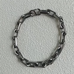 8 MM Men’s Titanium Chunky Anchor Chain Bracelet Lightweight Super Gift