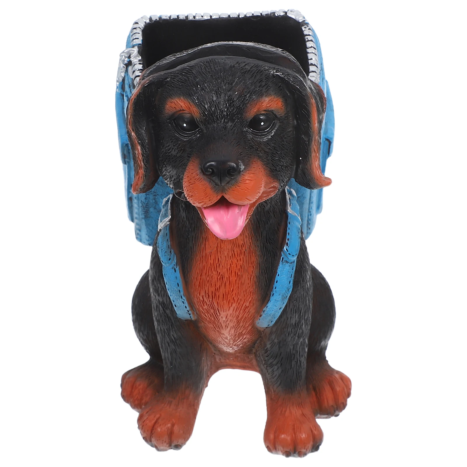 Cute Dog Eyeglass Holder 2-in-1 Resin Pen Stand Glasses Organizer Eyewear Display Rack Desktop Office Decor Eyeglass Stand