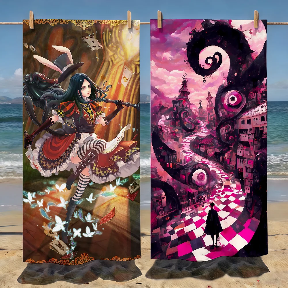 Game Alice Madness Returns Towel Soft Pool Gift For Travel Gym Shower Camping Quick Dry Sports Beach Towels