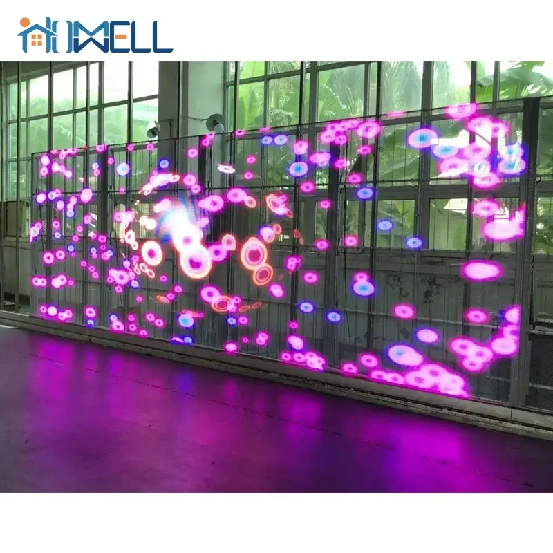 LED Transparent Screen High Brightness Factory Price Indoor Glass Film Display Panels Strip