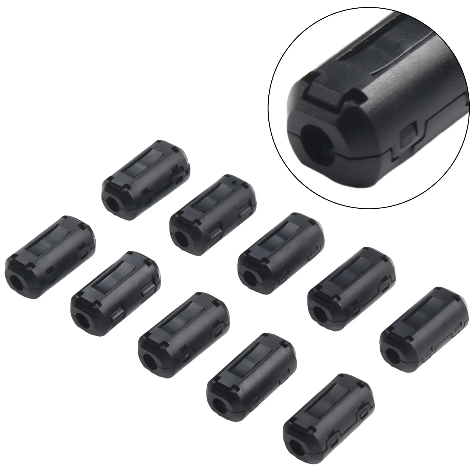 10Pcs 5mm Ferrite Core Noise Suppressor Filter Ring Cable Clamp RFI EMI For 5mm Diameter Cables Clips