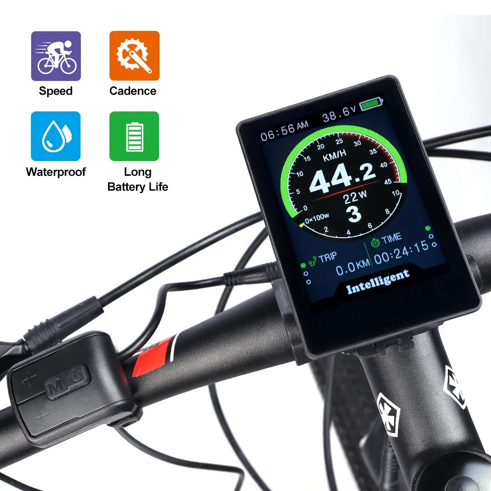 Electric Bicycles intelligent 860C Display ebike LCD Control Panel Waterproof E Bike Computer