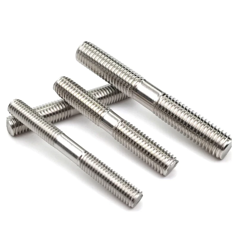 304ステンレス鋼,m3,m4,m5,m6-m16,両端ねじ付きロッドねじ,二重頭ボルト,壁へのスタッド