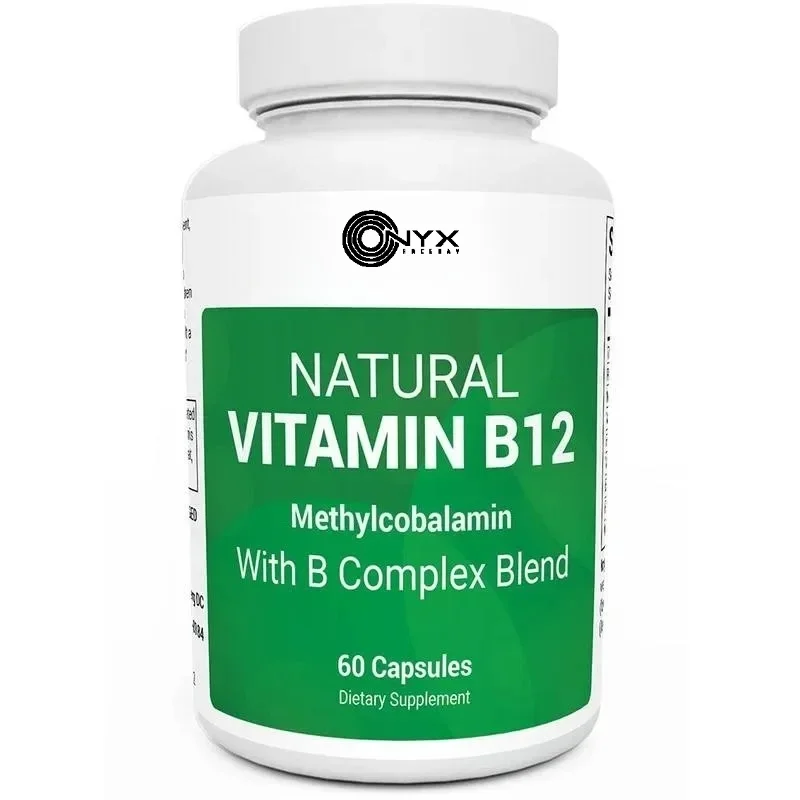 Natural Vitamin B12 - Methylcobalamin With B Complex Blend, Magnesium, for Mind, Energy, Brain, Mood, Heart Support