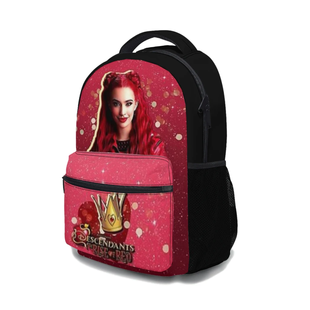 Mochila De moda Descendants 4 The Rise Of Red - Kylie Cantrall, bolsa de libros de moda de gran capacidad, 17 pulgadas, nueva