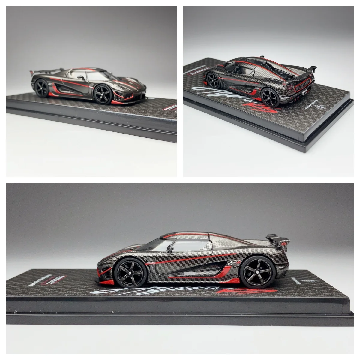 

Tarmac Works 1/64 Agera RS Black Carbon Super Car Model car Limited Edition Alloy