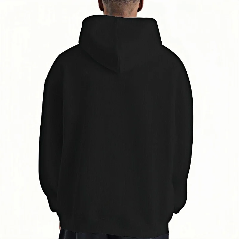 سترة بغطاء للرأس برسومات شيكاغو سكايلاين بير للرجال 60% قطن 40% بوليستر مع جيب أمامي ملابس بقلنسوة مطبوعة برسومات جرافيك