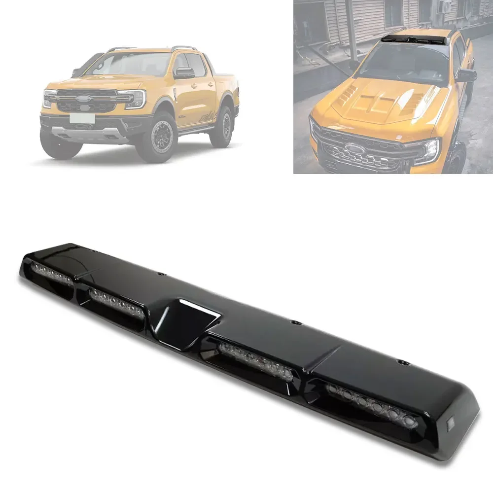 Auto Spare Car Parts Front Roof Spoiler Led Top Lights Bar Pod For T9 Ford Ranger 2023 Accessories  Lamp