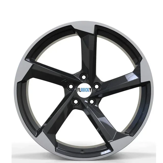 

-for High Quality Car Wheels 19 20 Inch 8.5J 9J 5X112 PCD Black Machine Face Alloy Passenger Car Wheels For Audi A8 Cars Rims