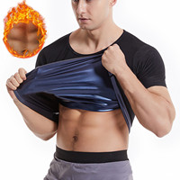 Summer New Hip Hop Oversized T Shirt Sauna Shirt For Men Short Sleeve Sauna Suit For Men Sweat Body Shaper Camisa Masculina