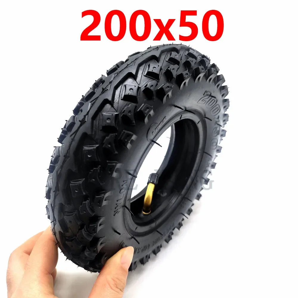 200X50 Off Road Tyre 8x2 Inch Inner Outer Tire for Electric Scooter Wheel Chair Truck Pneumatic Trolley Cart Accessories