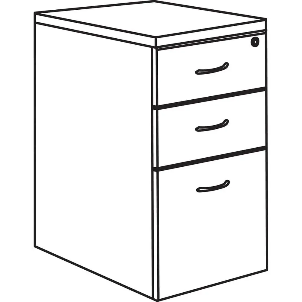 Walnut Mobile Pedestal File Cabinet with Lock & Wheels, Office Storage, Customized