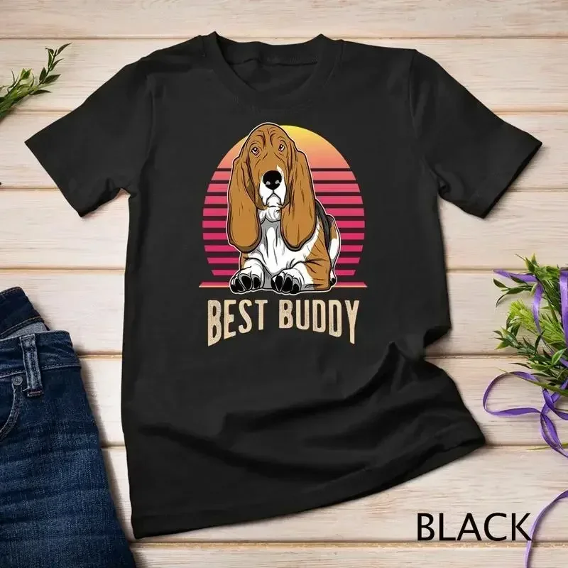 Basset Hound Shirt Dog Lover Retro Unisex T shirt