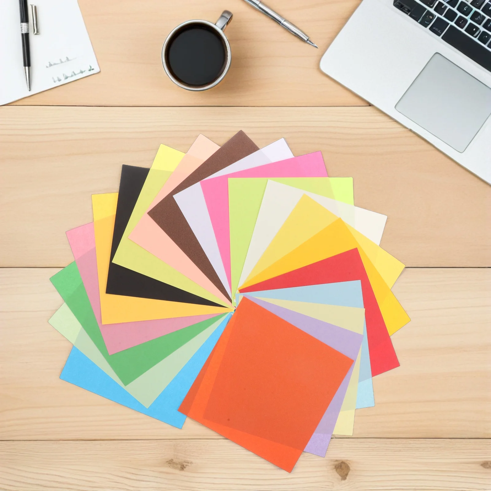 

200pcs Colorful Origami 5.89 Inch Dual Sided Square Sheets For Diy Crafting Handicraft Education Art Supplies Decorative