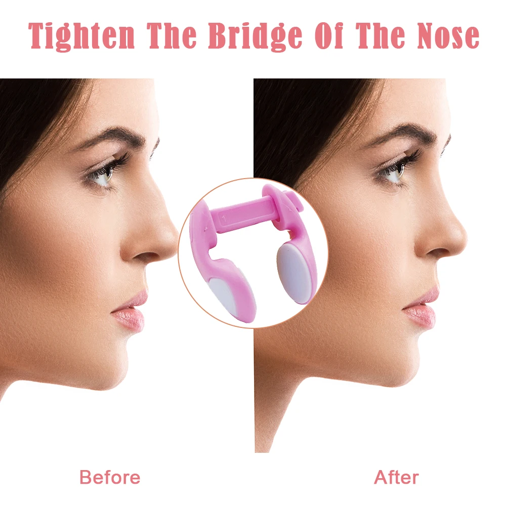 Magic Nose Shaper Clip Nose Up Lifting Shaping Bridge Straightening Beauty Slimmer Device Soft Silicone No Painful Hurt