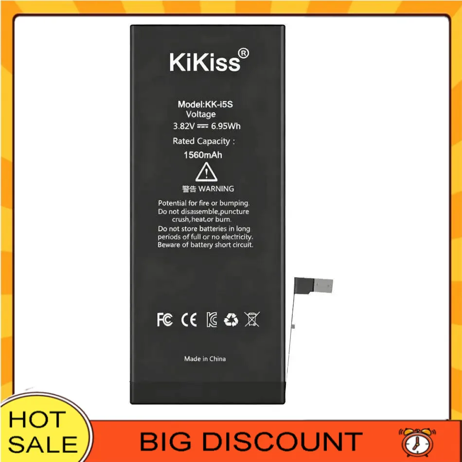 Para Apple Iphone 5S 5C Batería de teléfono móvil de alta capacidad 1560 Mah Rendimiento duradero