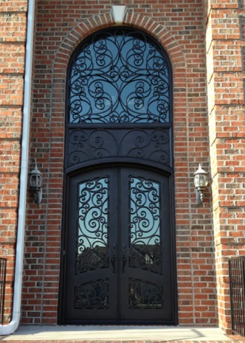 Factory Wholesale Iron Door Front Door Iron Wrought Prices Iron Door