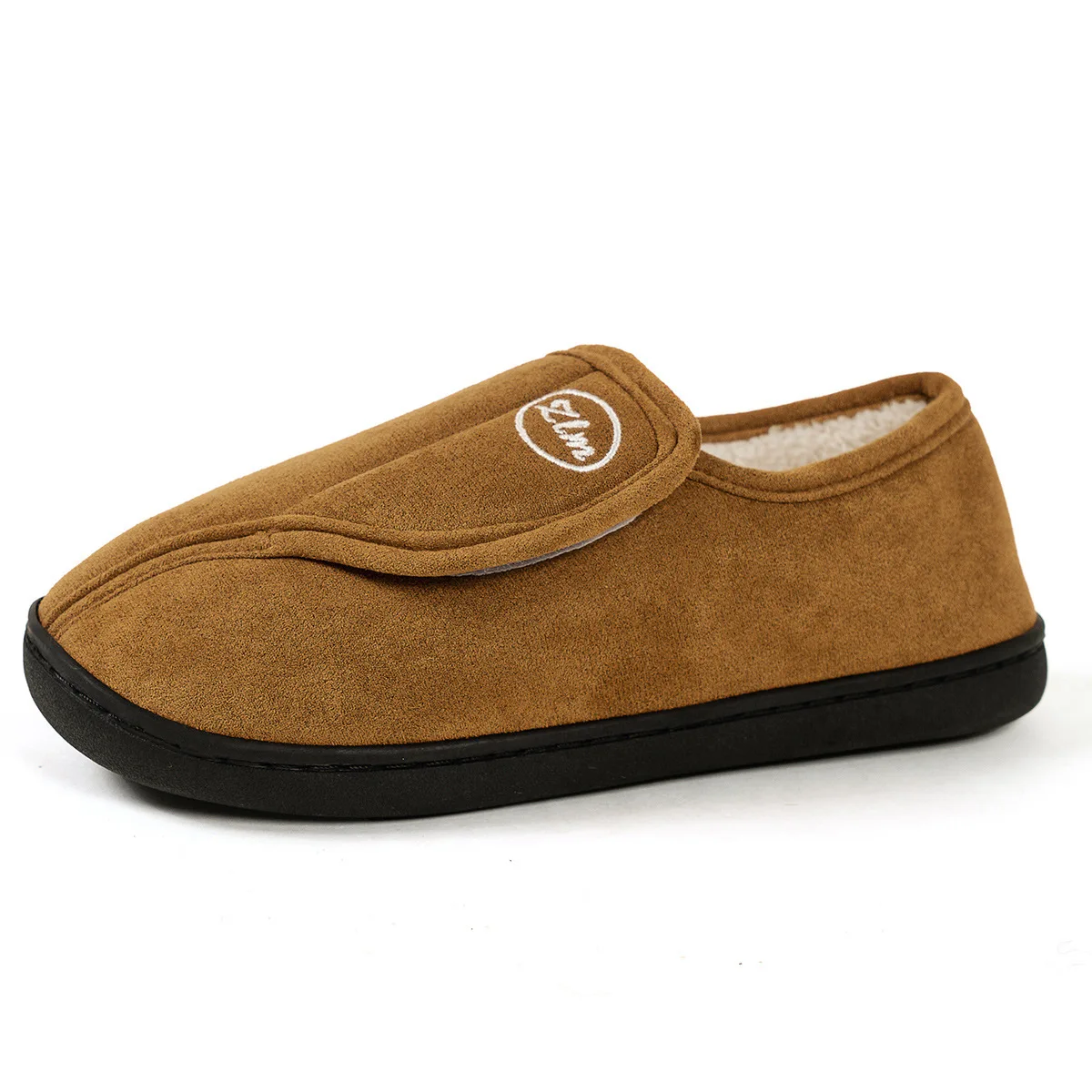 Automne hiver Magic sticker en coton velours chaussures maison chaud pantoufles en coton sac antidérapant femmes Home chaussures