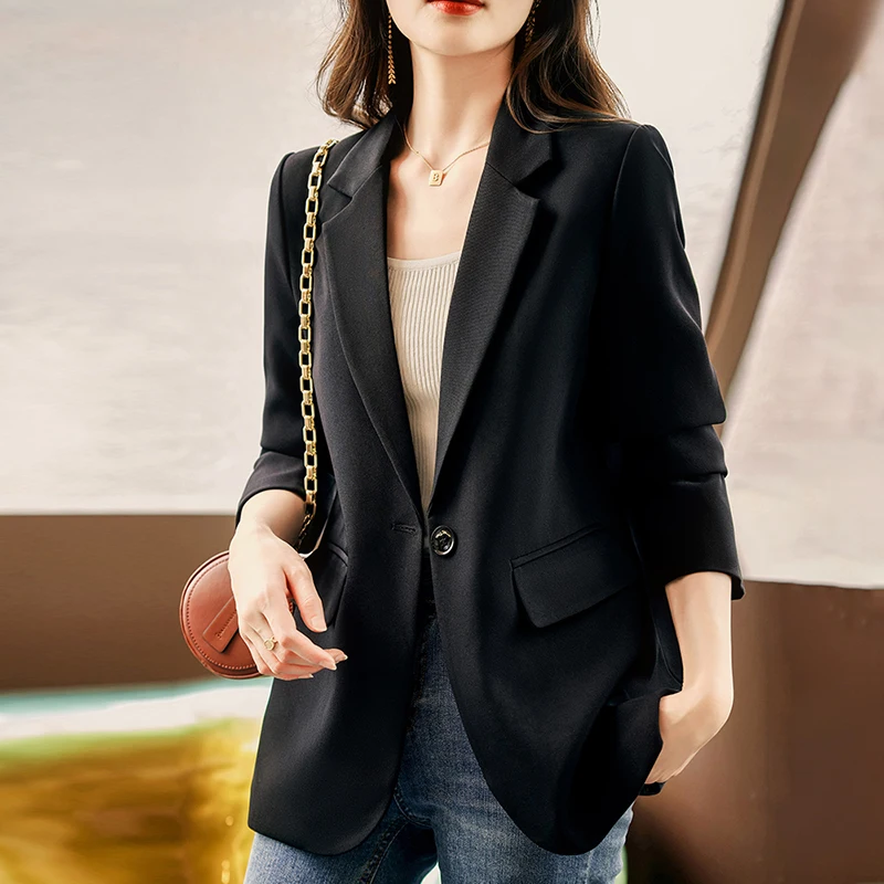 

Модный повседневный женский костюм Jaet 202, весна-осень, новый дизайн, маленький размер, элитный костюм на ощупь, длинный све