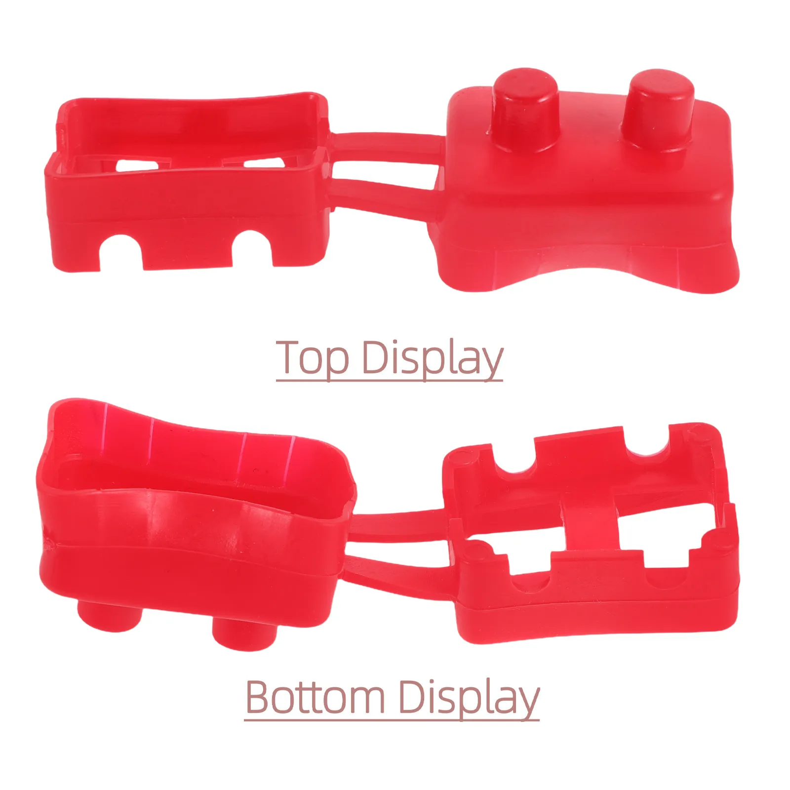 10Pcs Circuit Breaker Terminal Cover Red Rubber Stud Mount Electrical Insulator Boot Protective Dust Sleeve for Power Safety