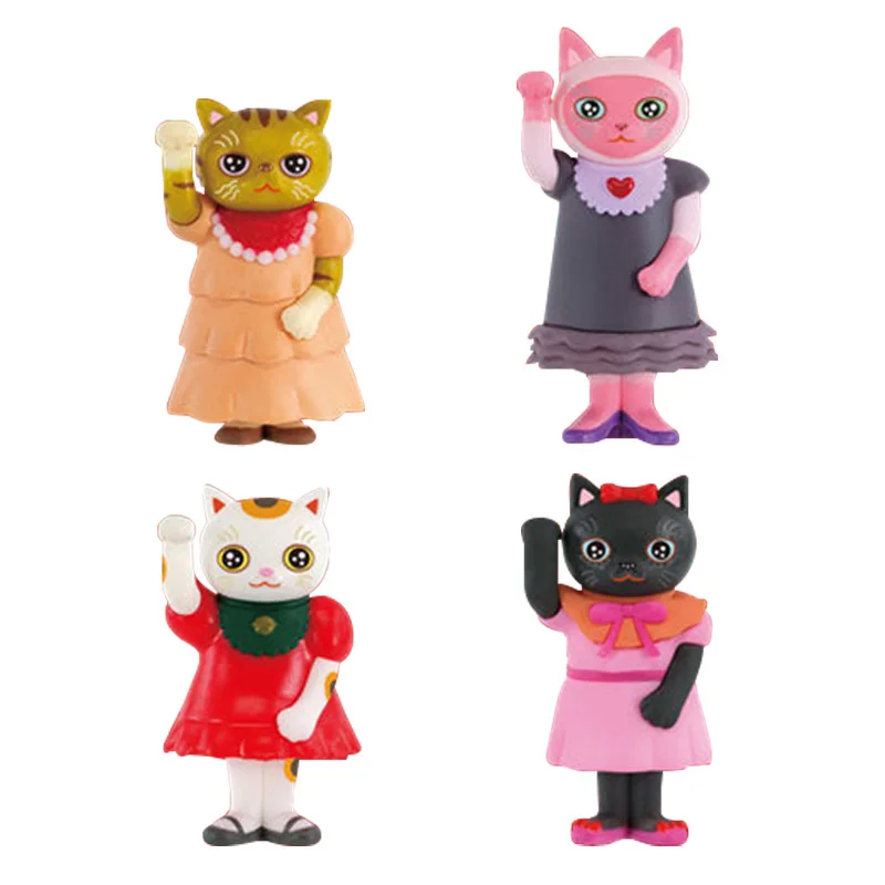 Фабрика очков Bandai KENELEPHANT Happy Maneki Neko, фигурка куклы, милая фигурка кота, модель Gacha, фигурка