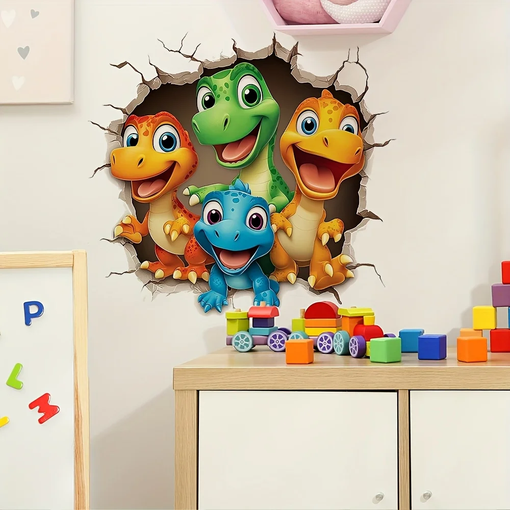 1pc dinosaur theme wall stickers, stickers, suitable for living room, bedroom, study.