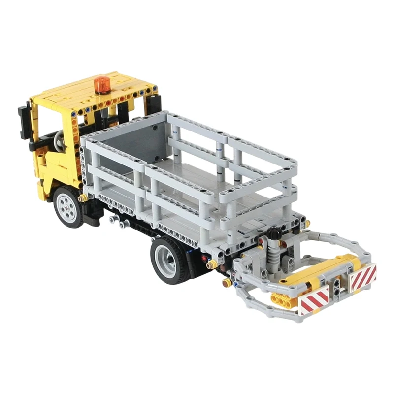 844PCS MOC-235293 NPR Stake Truck City Construction Model Building Block Engineering Car Bricks Toys Kit Boys Birthday Gift