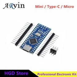 Mini / Type-C / Micro USB Nano 3.0 With the bootloader compatible Nano controller for arduino CH340 USB driver 16Mhz ATMEGA328P