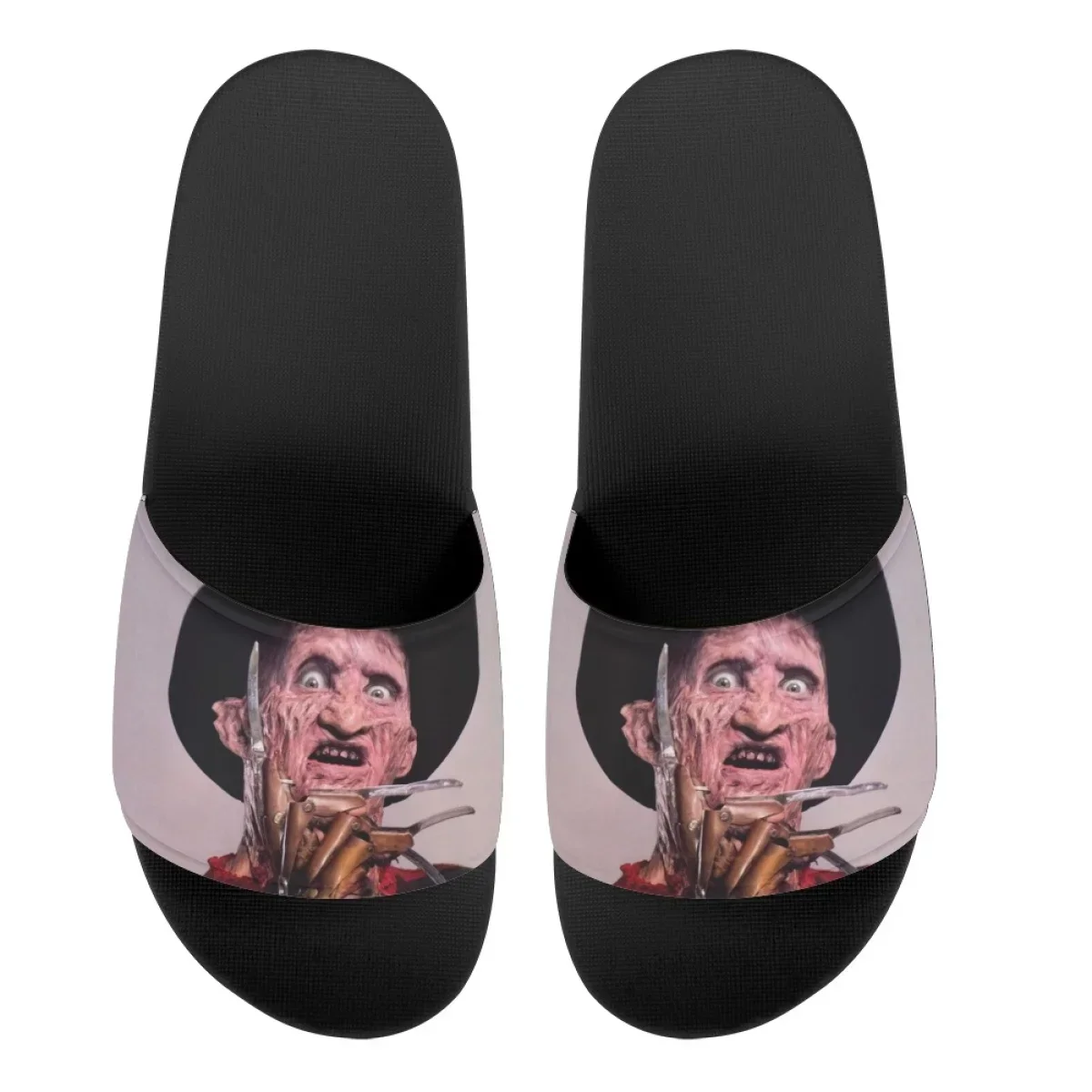 Men's Summer Soft Slippers Freddy-Krueger Killer Horror Movie Anti-slip Flip Flops Men Beach Outdoor Sport Slippers