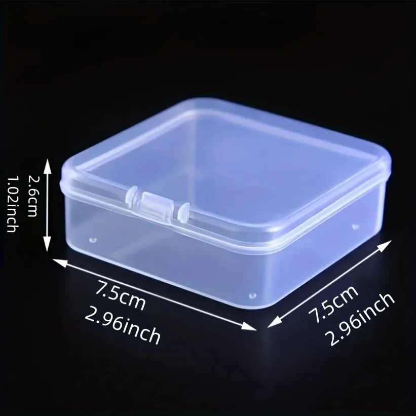 MOHAMM 5/10pcs Storage Box Plastic Storage Box Sorting Grid Winder Power Cord Desktop Organizer Stickers Storage Box