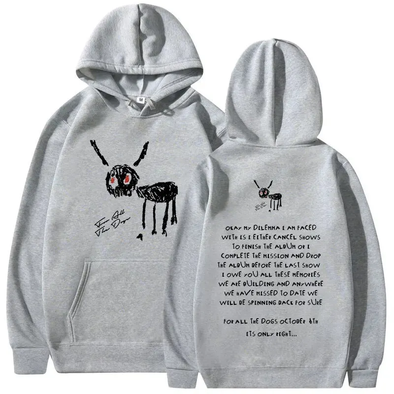 Autumn Rapper Drake For All The Dogs Print Hoodies Men Women New Fashion Sweatshirts Hoodie Pullovers Tracksuits Unisex Clothing