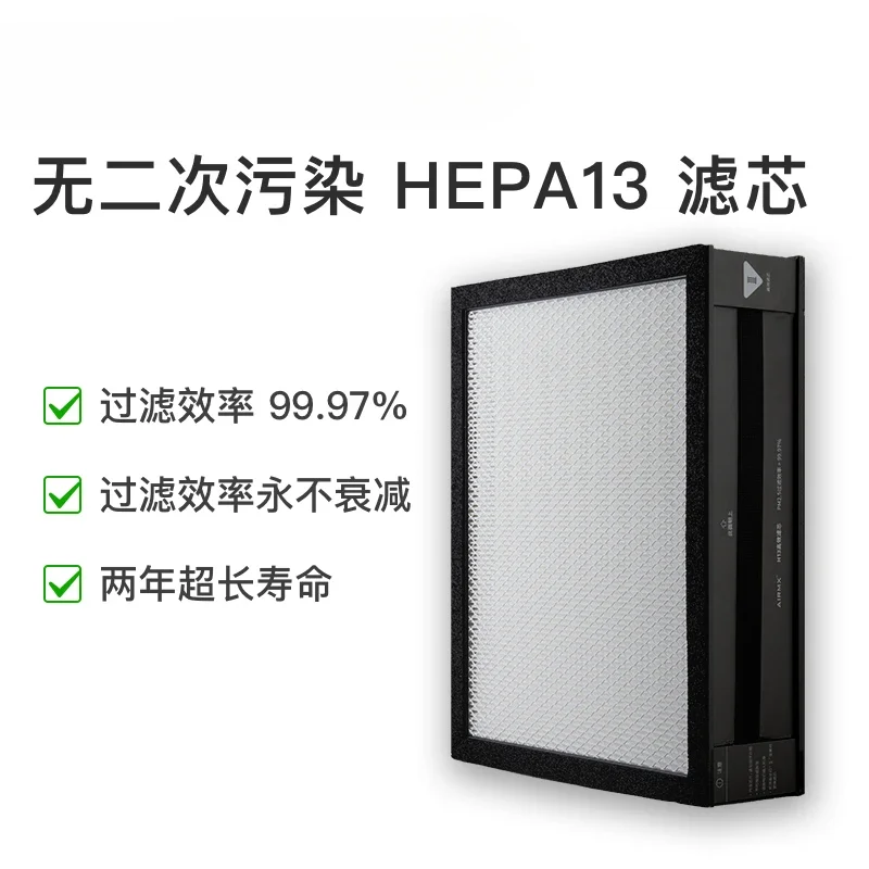 The new fan filter element set includes G4 primary activated carbon H13 high-efficiency filter screen.