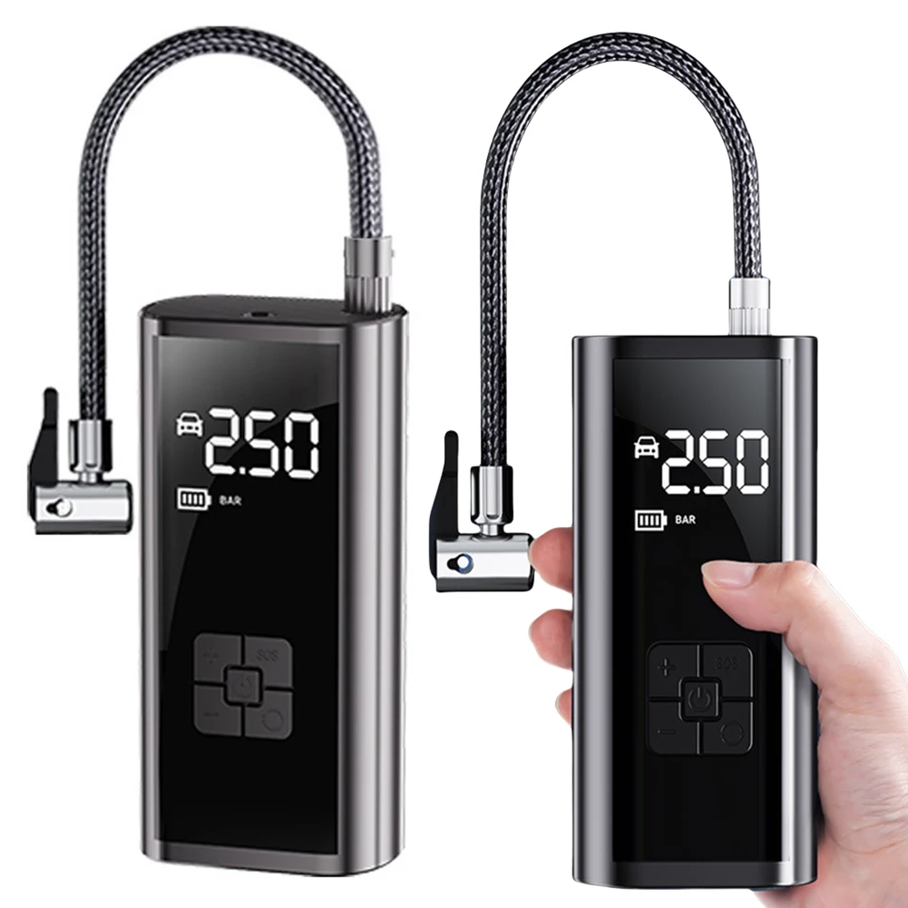 

150PSI Car Wireless Air Pump with Light Portable Car Inflator Pump Power Display Car Tire Inflator for Automobile Bicycle Ball