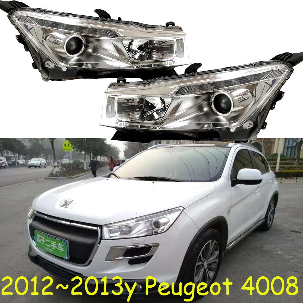 

1pcs car bumper headlamp for Peugeot 4008 headlight Peugeot4008 2012~2013y car accessories head lamp for Peugeot 4008 fog light