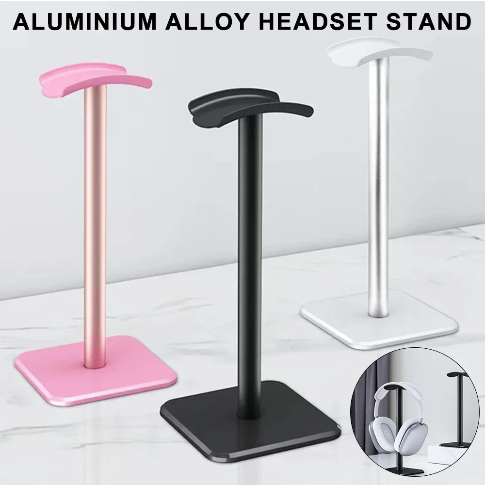 Aluminium Alloy Headphone Stand Holder Space Saving Gaming Headset Stand Rack Desktop Organizer Display Earphone Hanger Bracket