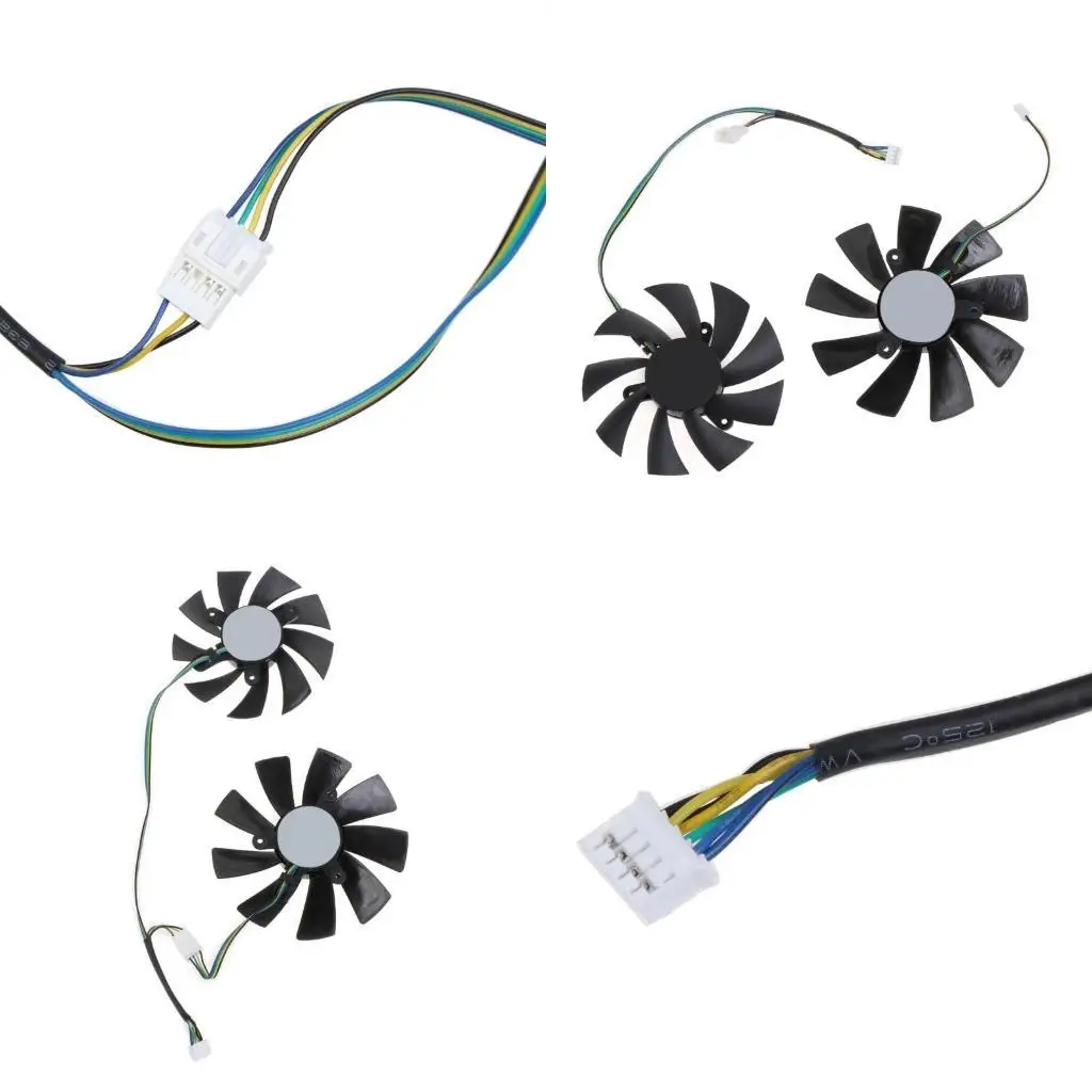 

Y1UB 2 Pieces 87mm 100mm 4Pin Graphics Card Cooling Fan For ZOTAC 1060 1070 Ti MINI HA 1080 Ti MINI VGA Cooler