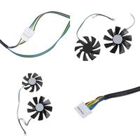 Y1UB 2 Pieces 87mm 100mm 4Pin Graphics Card Cooling Fan For ZOTAC 1060 1070 Ti MINI HA 1080 Ti MINI VGA Cooler