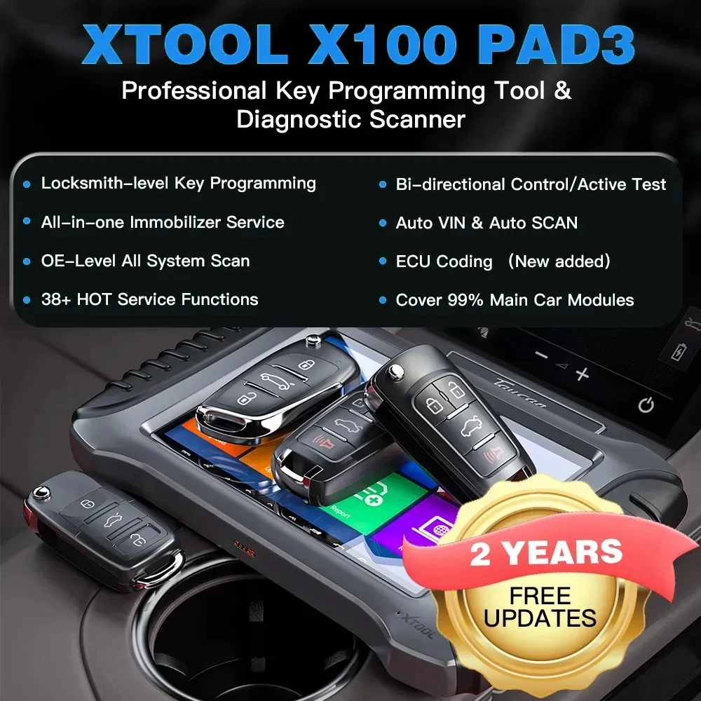 XTOOL X100 PAD3 Pro Professional Key Programming Tools With KC501 Full Systems Diagnostic tools With 38+ Services All Key Lost