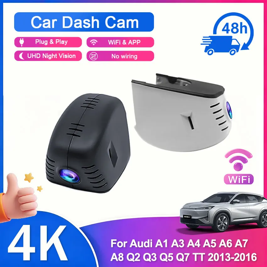 

Dash Cam For Audi A1 A3 A4 A5 A6 A7 A8 A6L A4L Q2 Q3 Q5 Q7 TT 2013 2014 2015, High Definition Dashboard 4K Camera DVR