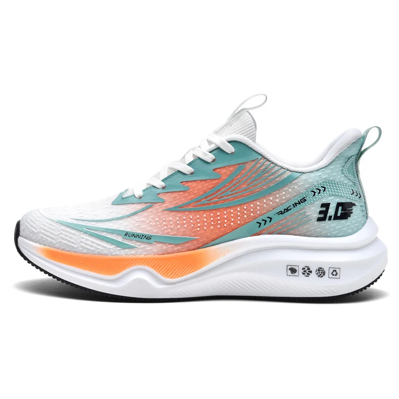 3.0 Air Cushion Carbon Plate Marathon Men Sports Running Shoes Breathable Lightweight Women\'s Comfortable Nonskid Sneakers
