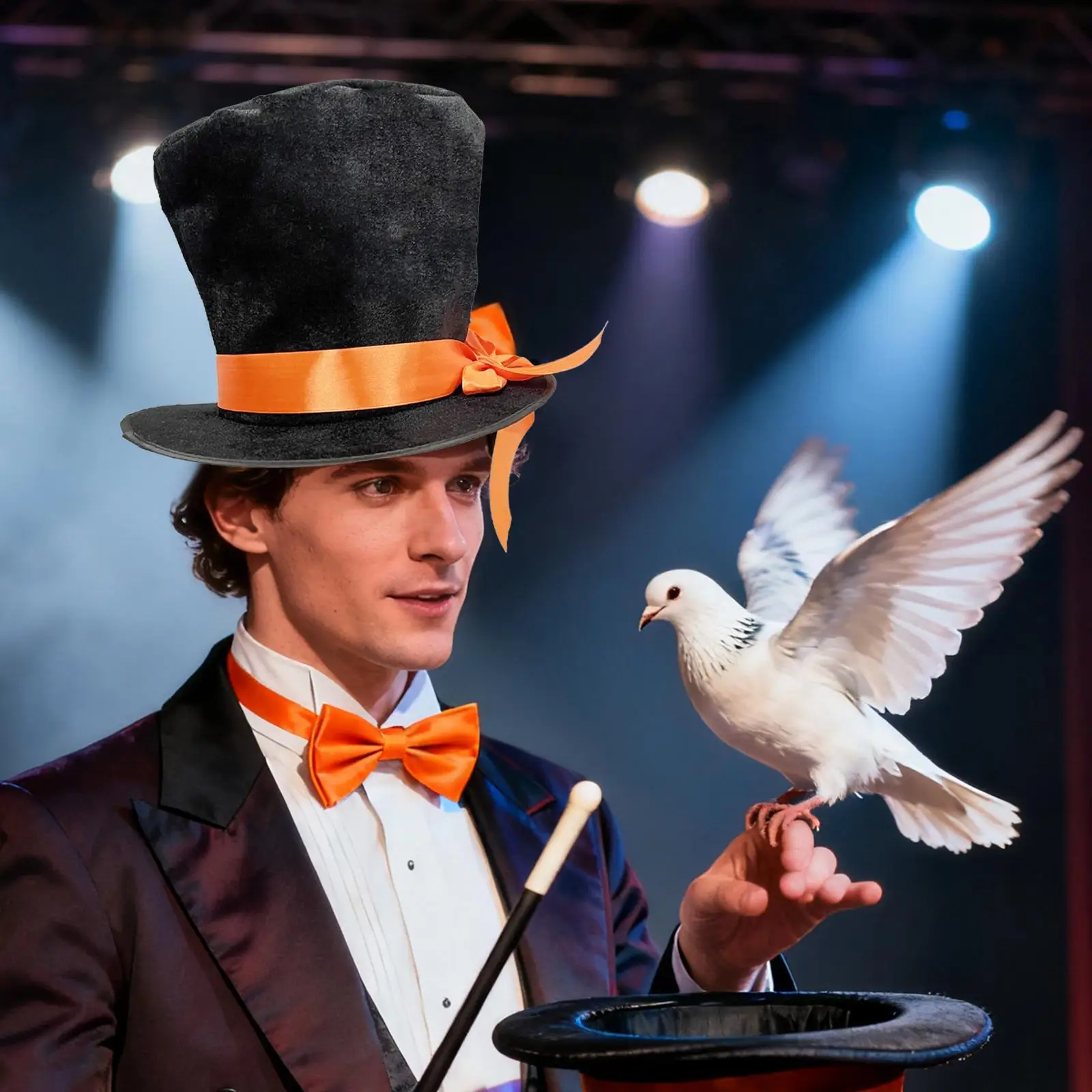 Regali per cappelli a cilindro Copricapo pieghevole per spettacoli teatrali Vacanze Carnevale in maschera