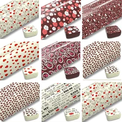 10Pcs/20Pcs Multi-Pattern Transfer Paper Chocolate  Baking Diy Sheet 30X20Cm