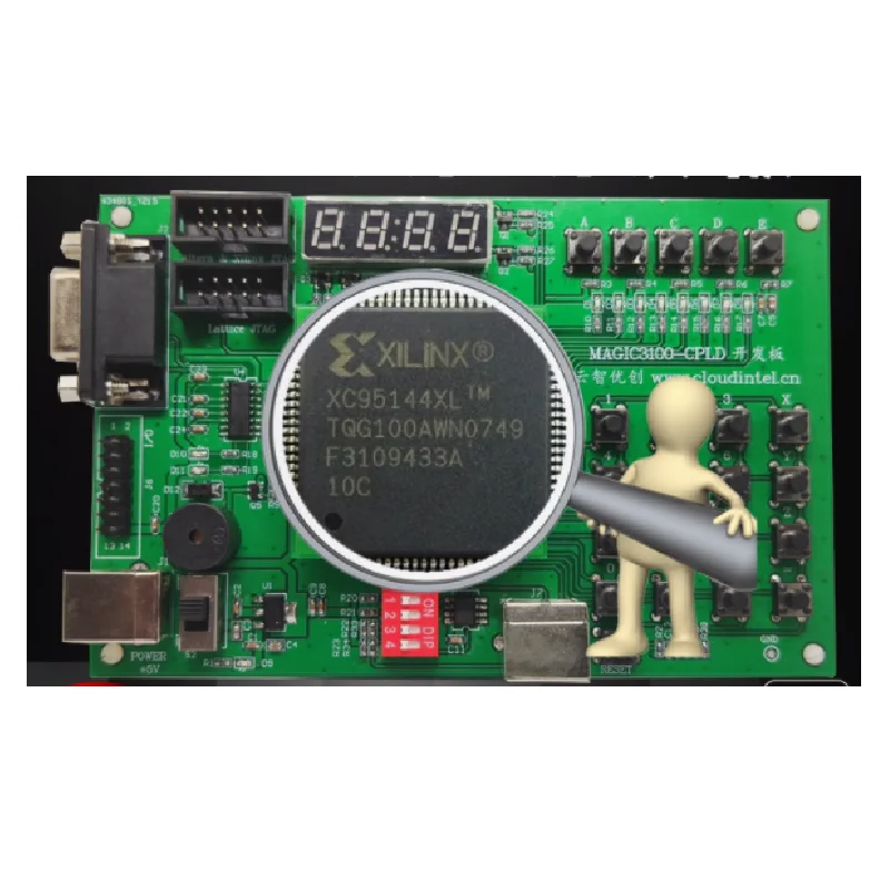 

XC95144XL CPLD Development Board VHDL+Verilog Bilingual Routine