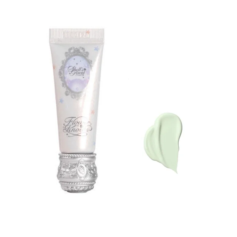 Flower Knows Shell's Jewel Collection Trucco Mini Primer per la correzione del colore Latte per il viso Correttore illuminante e contenitivo per il trucco