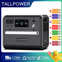 TALLPOWER V2400 Portable Power Station 2160Wh LiFePo4 Solar Generator AC Output 13 Outputs 4800W Peak Power Powerstation 50/60Hz