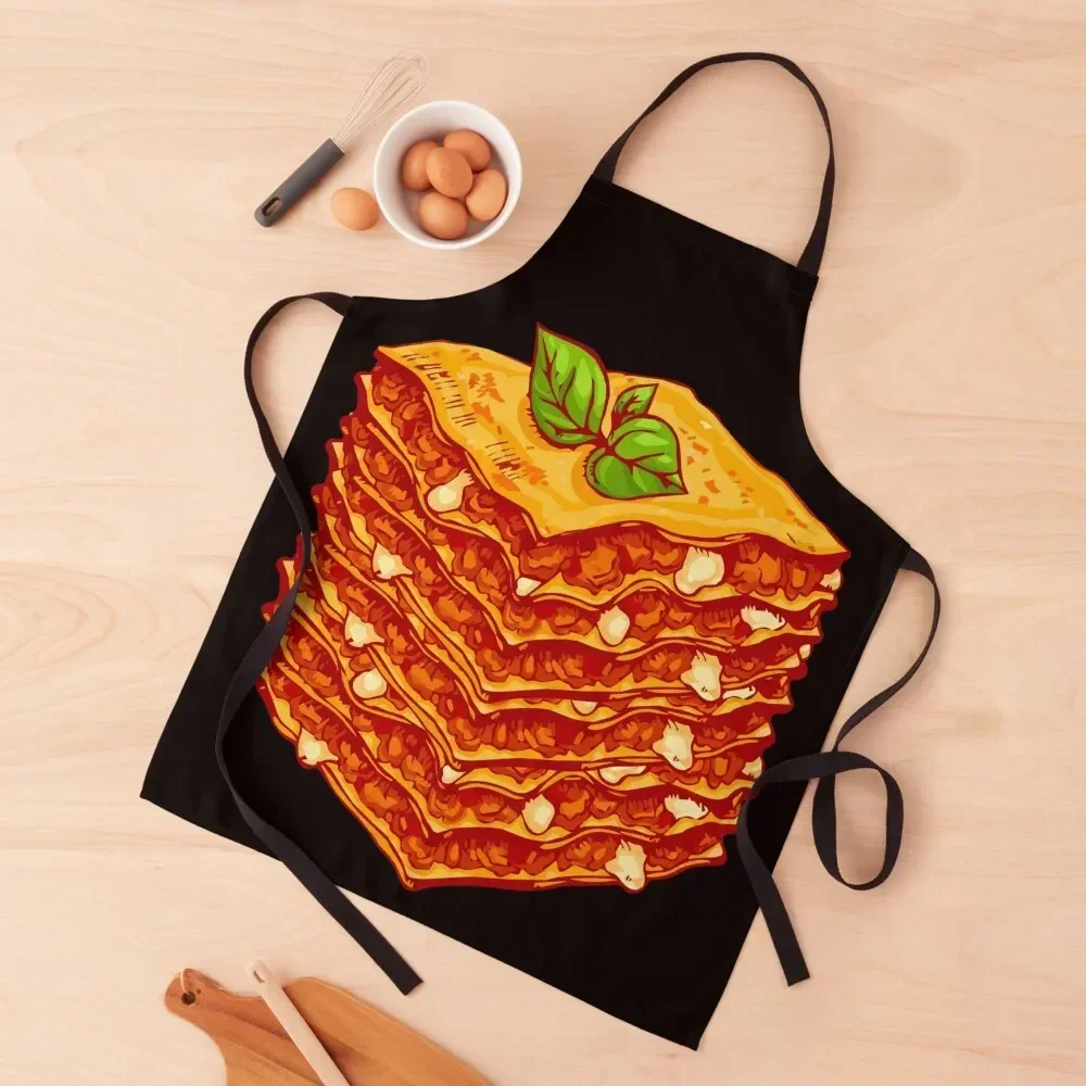 

Lasagna pasta bake Italian food Apron Chef jacket men Novelties Kitchen And Home women's work Apron