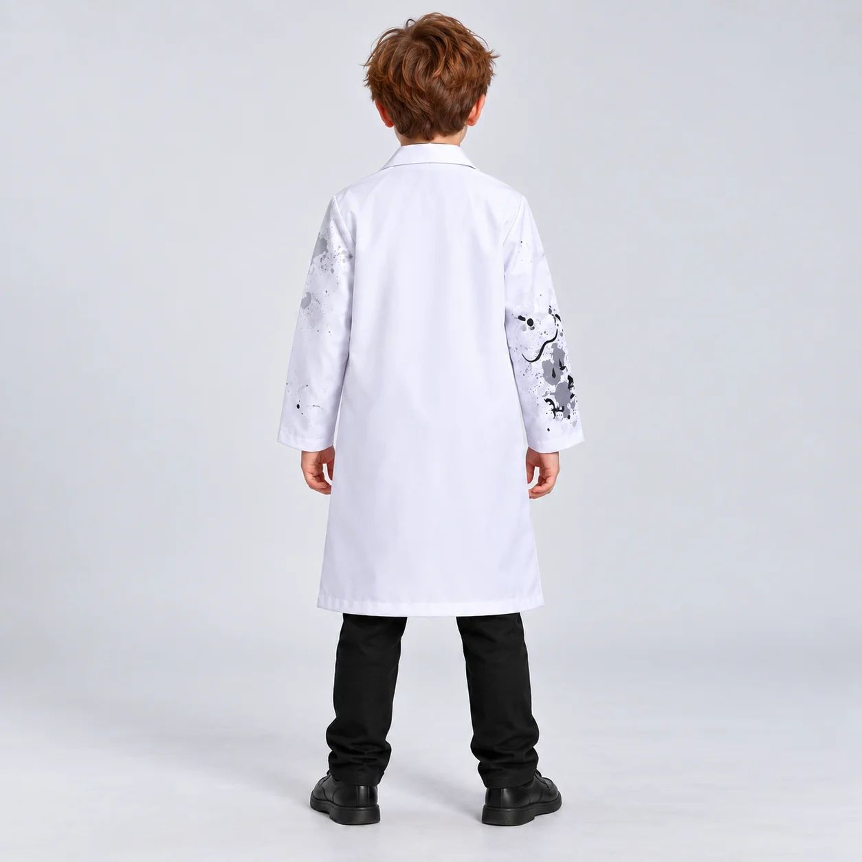 Kids Scientist Costume White Lab Coat Halloween Dress Up Party Stage Performance Science Experiment Outfit